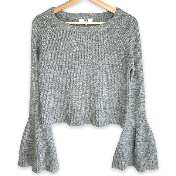 Jack by Bb Dakota Déjà Vu Raglan Marled Bell Sleeve Sweater - Picture 2 of 7